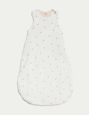 

M&S Collection Saco de dormir floral de algodón con resistencia térmica de 2,5 tog (0-3 años) - Light Pink Mix, Light Pink Mix