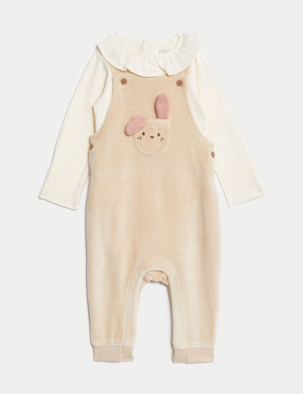 2pc Cotton Rich Bunny Spot Outfit (7lbs-1 Yrs) image 1