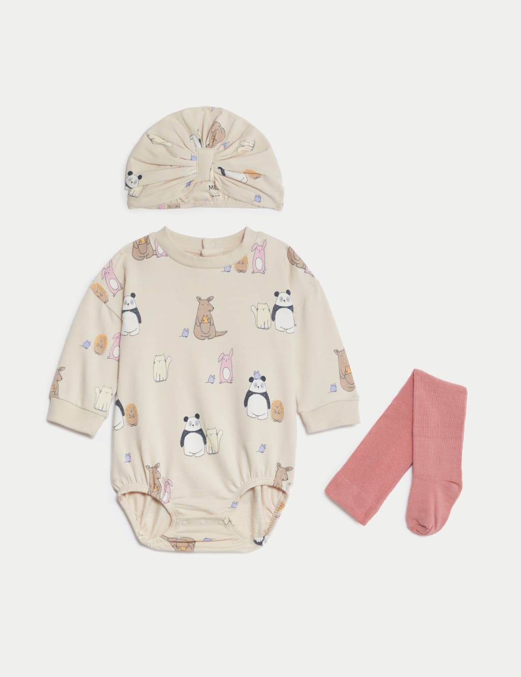 3pc Cotton Rich Animal Bodysuit Set (7lbs-1 Yrs) image 2