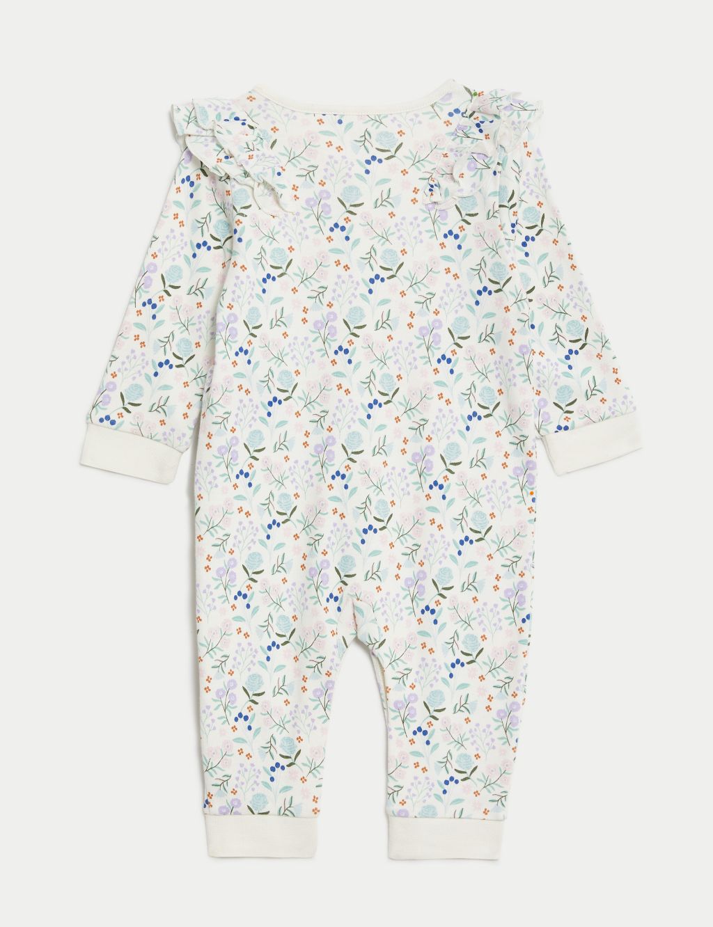 3pk Pure Cotton Floral Sleepsuits (6½lbs - 3 Yrs) image 3