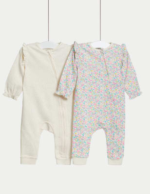 

M&S Collection Pack de 2 pijamas para bebé 100% algodón estampados (6½ lbs-3 años) - Pink Mix, Pink Mix