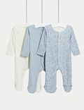 Pack de 3 pijamas para bebé 100% algodón (0-3&nbsp;años)