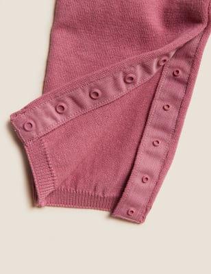 

M&S Collection Pijama para bebé 100% algodón de punto (7 lbs-12 meses) - Dusted Pink, Dusted Pink