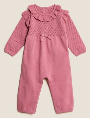 

M&S Collection Pijama para bebé 100% algodón de punto (7 lbs-12 meses) - Dusted Pink, Dusted Pink