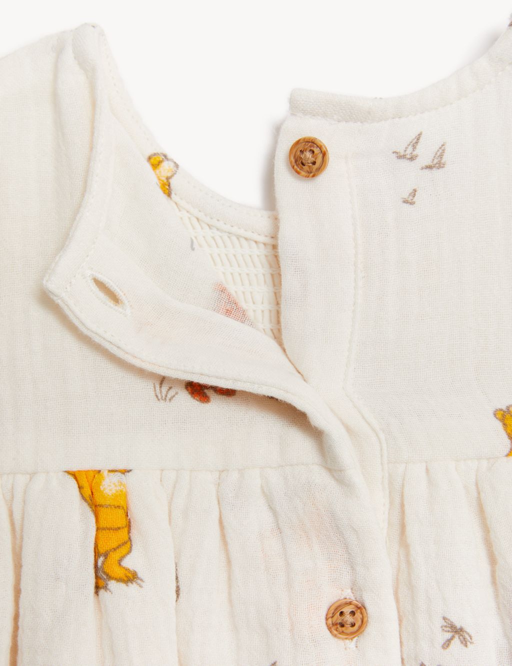 Pure Cotton Winnie the Pooh™ Bodysuit Dress (7lbs-12 Mths) image 3
