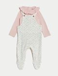 2pc Pure Cotton Floral Outfit (7lbs -1 Yrs)