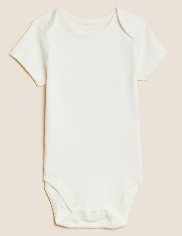 7 件装纯棉婴儿连身衣（5 磅 - 3 岁） - SG