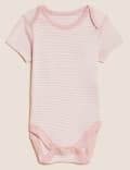 7pk Pure Cotton Bodysuits (5lbs-3 Yrs)