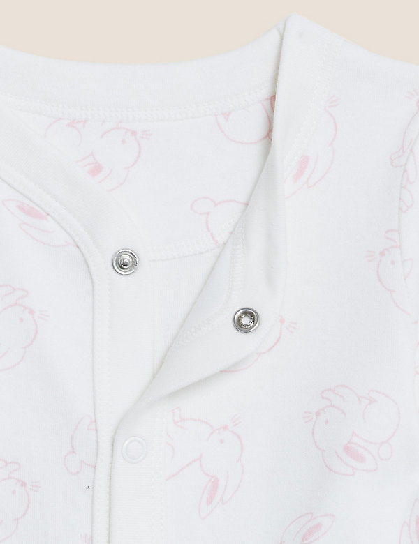 3pk Pure Cotton Printed Sleepsuits (5lbs - 3 Yrs) - NL