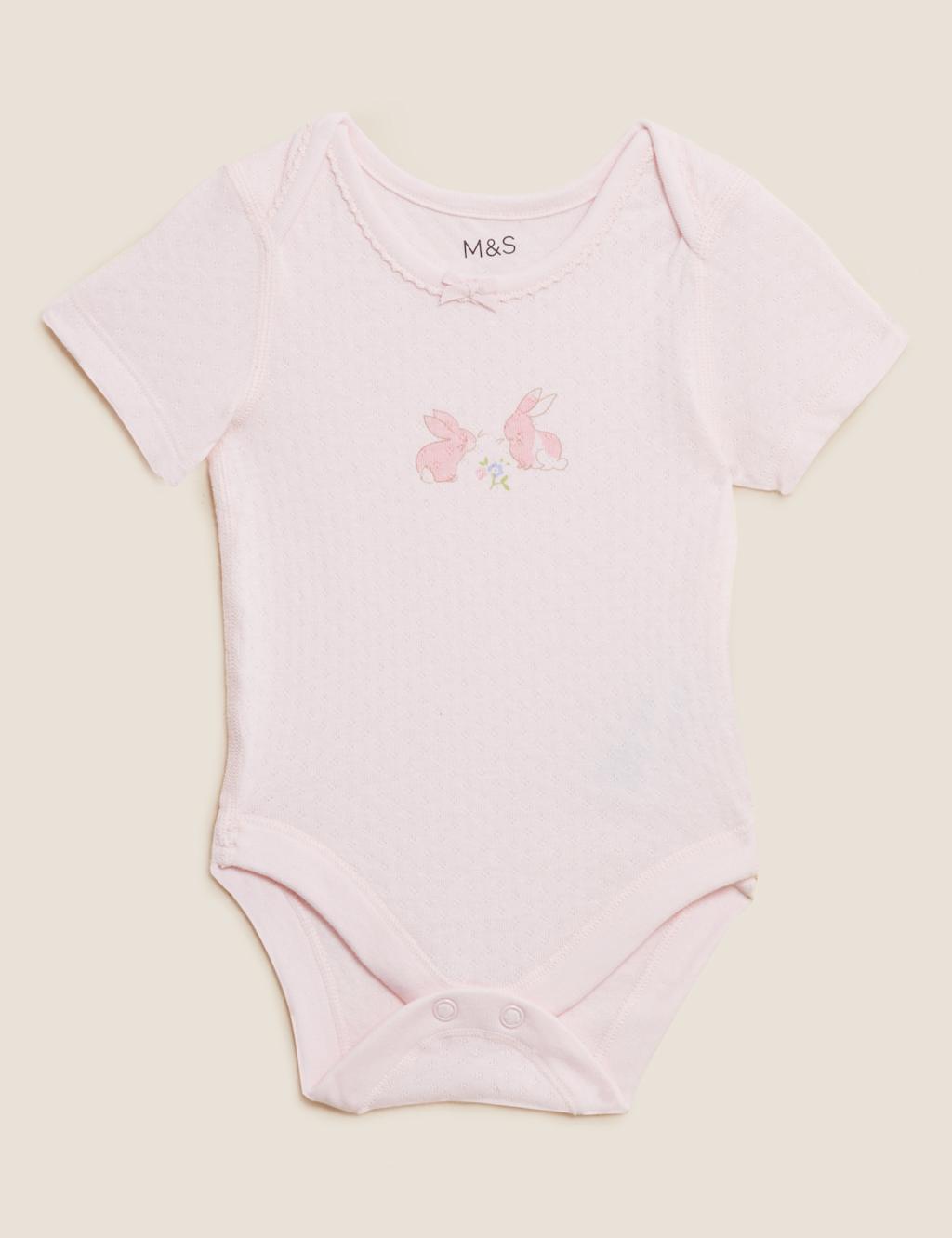 3pk Pure Cotton Patterned Bodysuits (61/2 lbs - 3 Yrs) image 2