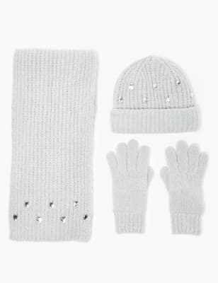 hat gloves scarf set kids