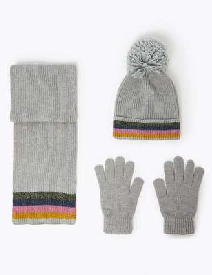 wooly hat scarf and gloves