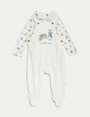 

Unisex,Boys,Girls M&S Collection 2pc Cotton Rich Peter Rabbit™ Velour Outfit (7lbs-1 Yrs) - Grey Mix, Grey Mix