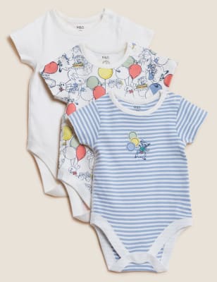 

Boys,Girls,Unisex M&S Collection 3pk Pure Cotton Peter Rabbit™ Bodysuits (7lbs - 3 Yrs) - Cream Mix, Cream Mix