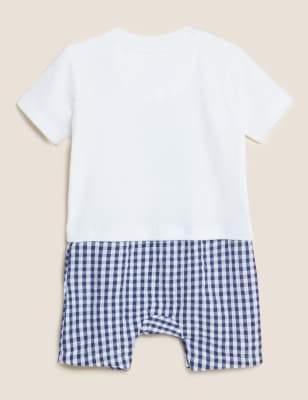 

Boys M&S Collection Pure Cotton Boat Romper (7lbs - 12 Mths) - Turquoise Mix, Turquoise Mix