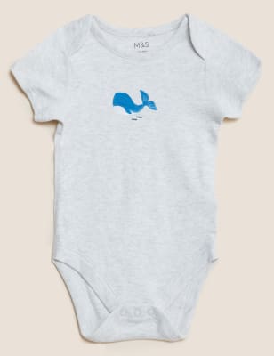

Pack de 3 bodies 100% algodón de ballenas (6½ lbs-3 años) - Blue Mix, Blue Mix