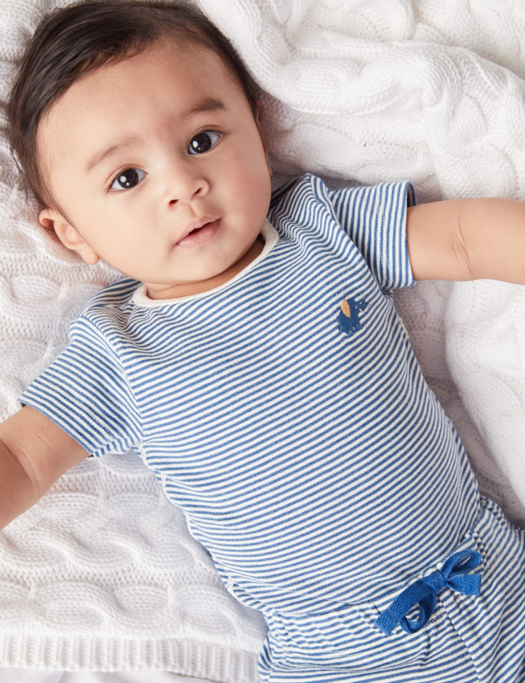 3pc Cotton Rich Striped Outfit (0-12 Mths) image 8
