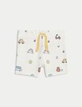 3pc Pure Cotton Toy Town Print Outfit (7lbs - 1 Yrs)