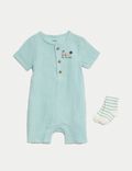 2pc Cotton Rich Train Outfit (7lbs-1 Yrs)