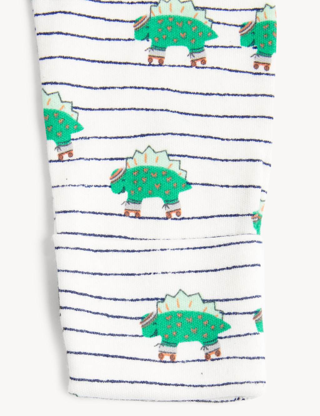 3pk Pure Cotton Dinosaur Sleepsuits (0-3 Yrs) image 7
