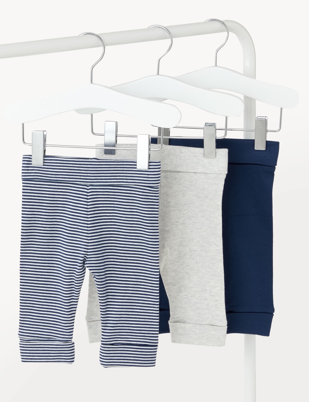 3pk Pure Cotton Leggings (6½lbs - 3 Yrs) image 1