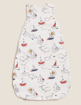 

M&S Collection Gemusterter Baumwollschlafsack mit Tog-Wert 1,5 (0-18 Monate) - Cream Mix, Cream Mix