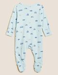 3pk Pure Cotton Transport Sleepsuits (61/2lbs - 3 Yrs)