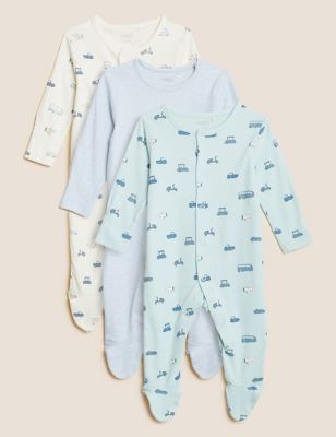 de pijamas para bebé 100% algodón de medios de transporte (6 1/2 lbs-3 años) | M&S ES