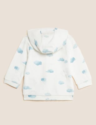 

Boys M&S Collection Cotton Rich Velour Cloud Print Jacket (0-3 Mths) - Blue Mix, Blue Mix