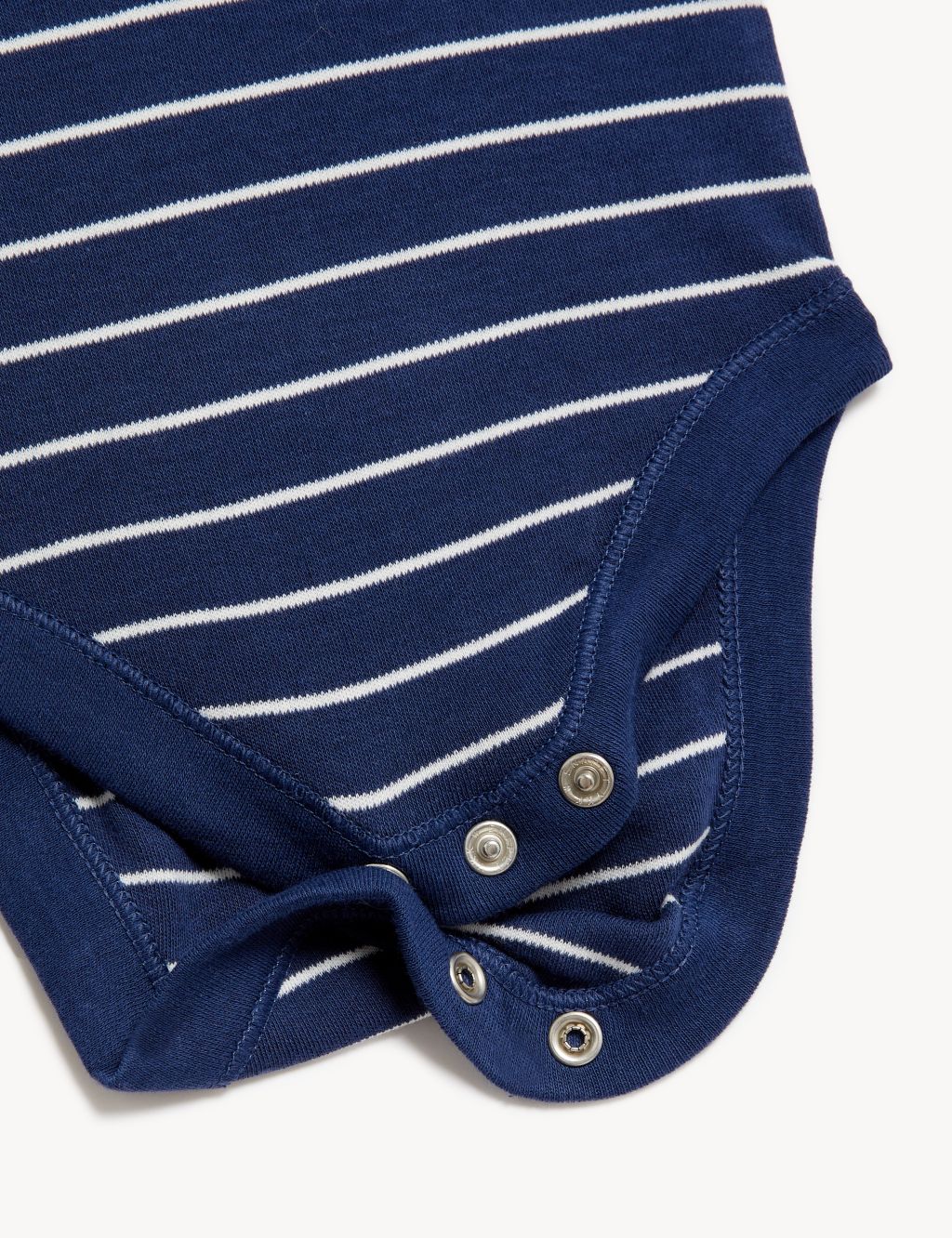3pk Pure Cotton Striped & Plain Bodysuits (6 1/2lbs-3 Yrs) image 6