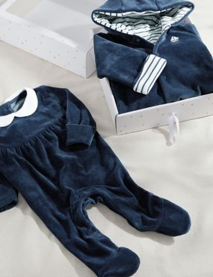 2 potong Jaket dan Paket Hadiah Baju Tidur (0-6 Bln) - ID