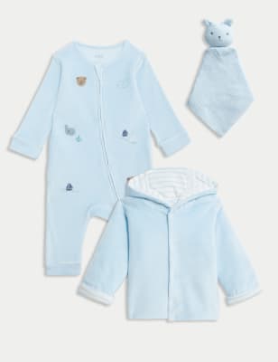 3pc Cotton Rich Starter Gift Set (0-6 Mths)