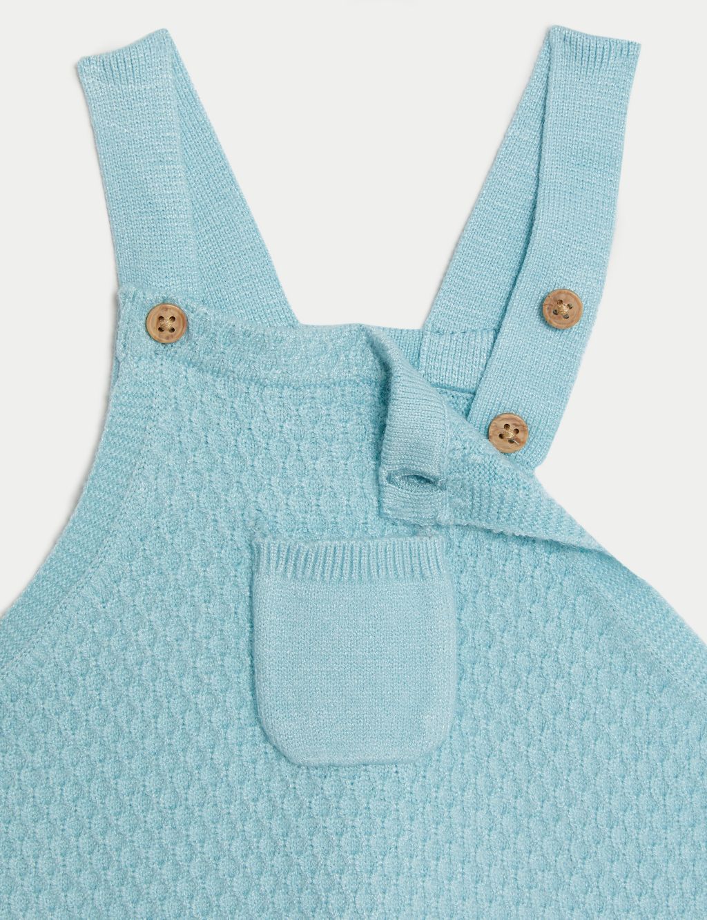 Knitted Dungarees (7lbs-1 Yrs) image 4