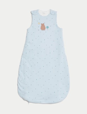 

Boys M&S Collection Pure Cotton Bear 2.5 Tog Sleeping Bag (0-3 Yrs) - Ice Blue, Ice Blue