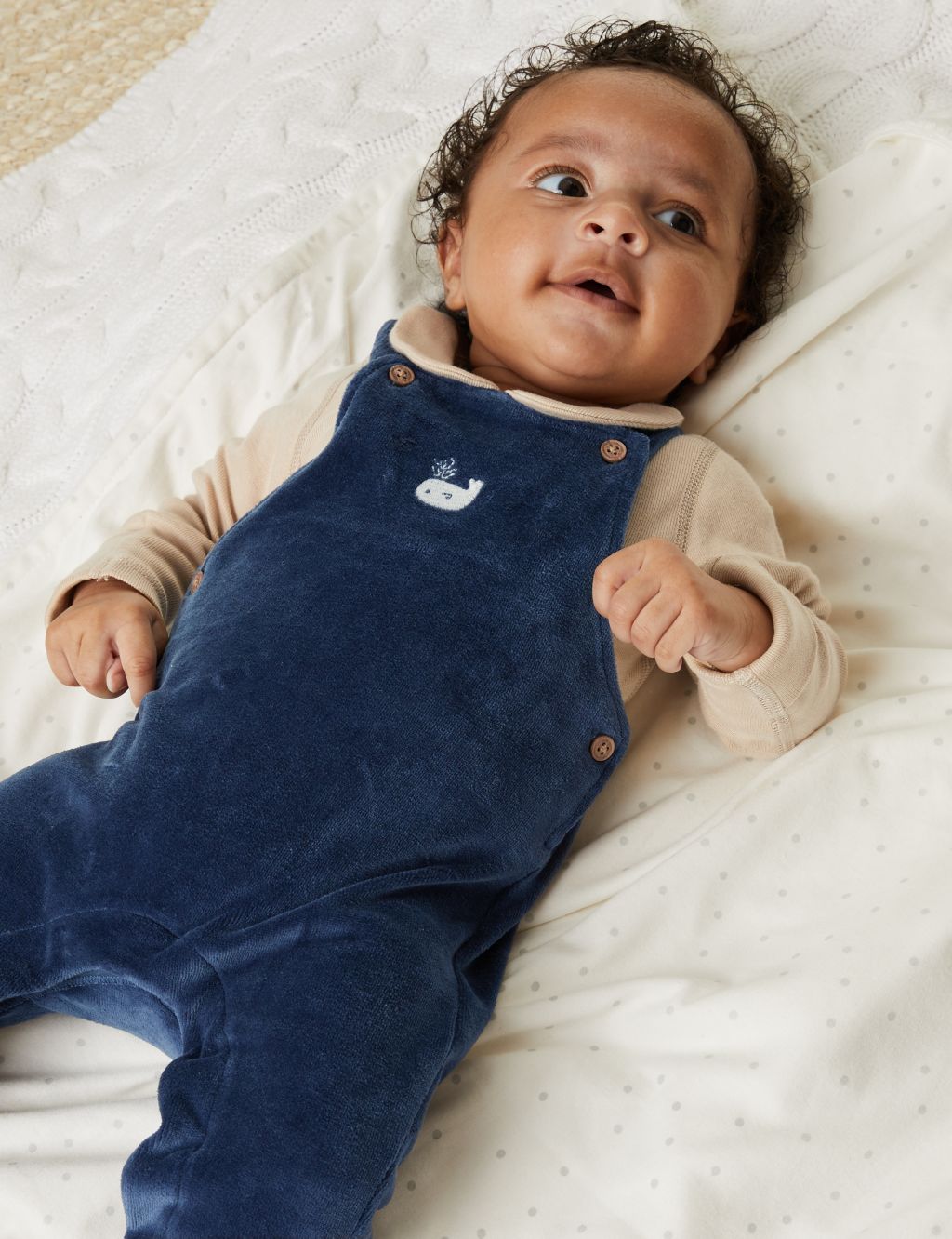 2pc Cotton Rich Whale Outfit (7lbs-1 Yrs)