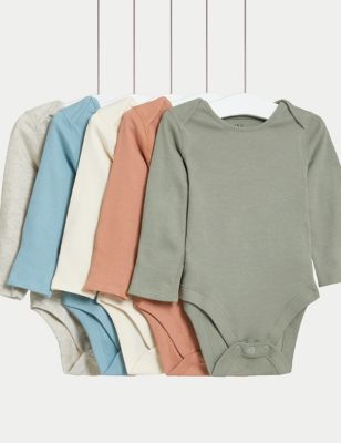 

Boys M&S Collection 5pk Pure Cotton Bodysuits (0-3 Yrs) - Multi, Multi
