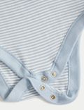 5pk Pure Cotton Striped Bodysuits (0-3 Yrs)