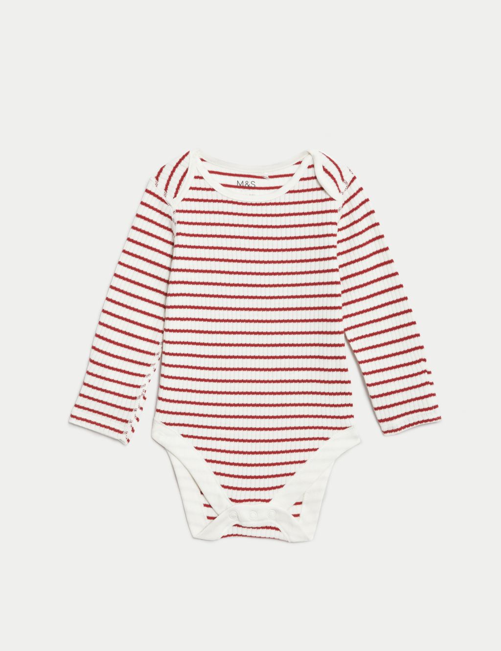 3pk Pure Cotton Striped Bodysuits (6½lbs-3 Yrs) image 2