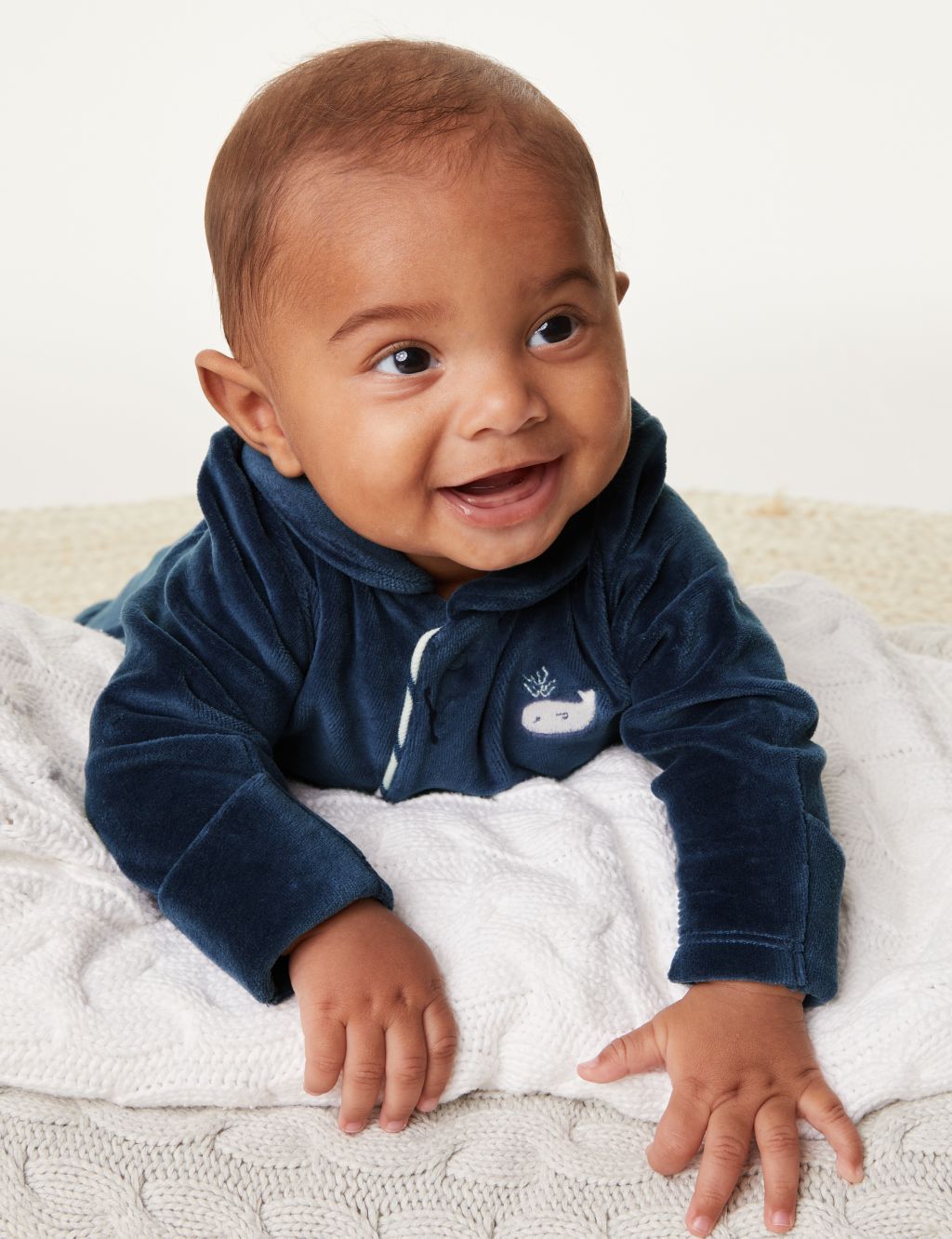 Cotton Rich Whale Sleepsuit (7lbs-1 Yrs) image 6