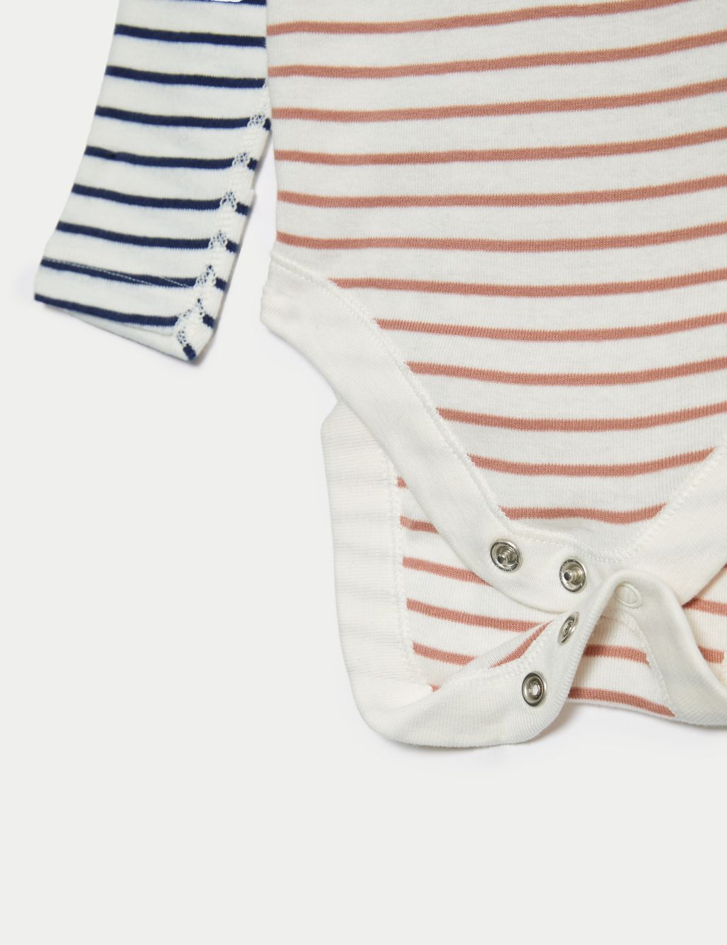 3pk Pure Cotton Stripe Bodysuits (6½lbs-3 Yrs) image 4