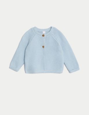 Pure Cotton Knitted Cardigan (7lbs-1 Yrs)