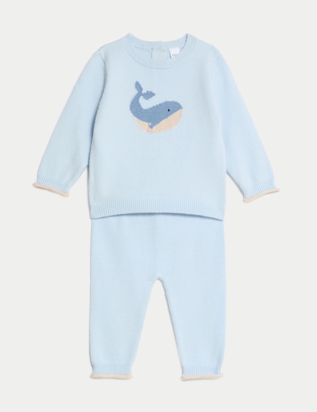2pc Whale Knitted Outfit (7lbs-1 Yrs)