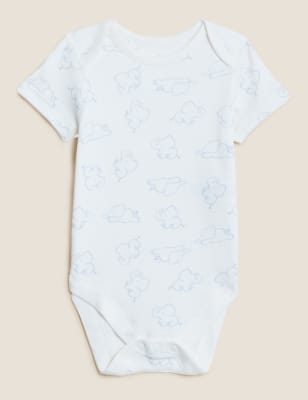 

Boys M&S Collection 7pk Pure Cotton Bodysuits (5lbs - 3 Yrs) - Blue Mix, Blue Mix