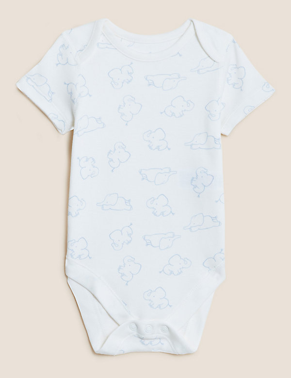 7 件装纯棉婴儿连身衣（5 磅 - 3 岁） - SG