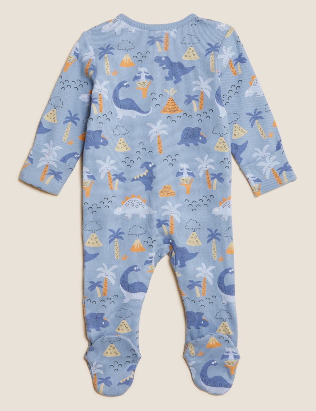 3pk Cotton Rich Dinosaur Sleepsuits (61/2lbs - 3 Yrs) image 6