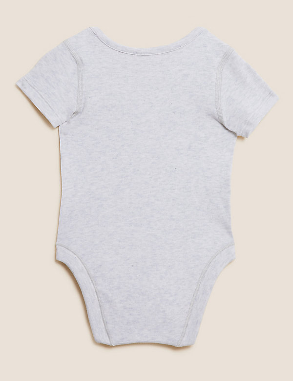 3 件装纯棉动物印花婴儿连身衣（6.5 磅 - 3 岁） - SG