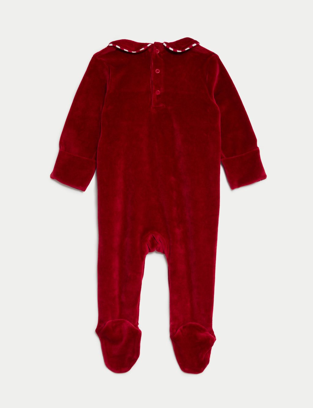 Velour Christmas Sleepsuit (6½lbs -3 Yrs) image 3