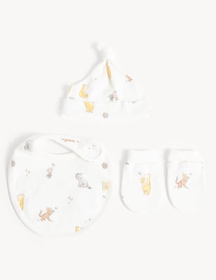 

M&S Collection Conjunto de 3 piezas de algodón de Winnie The Pooh™ - Cream Mix, Cream Mix