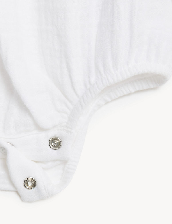 Pure Cotton Frill Bee Bodysuit (7lbs - 12 Mths) - LK