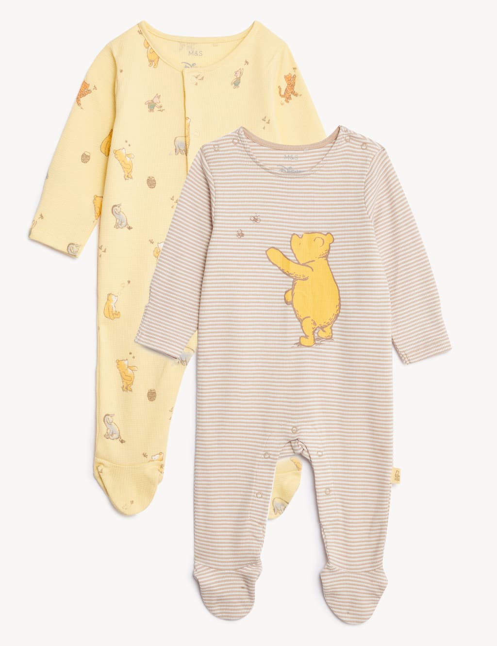 2pk Pure Cotton Early Learning Centre™ Sleepsuits (0-3 Yrs) image 1